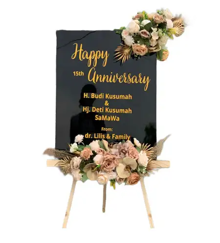 Papan Bunga Akrilik Sisir